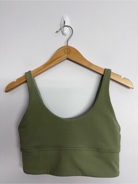 Lululemon Align Reversible Bra A/B Cups Rosemary Green & Green Fern Sz 6